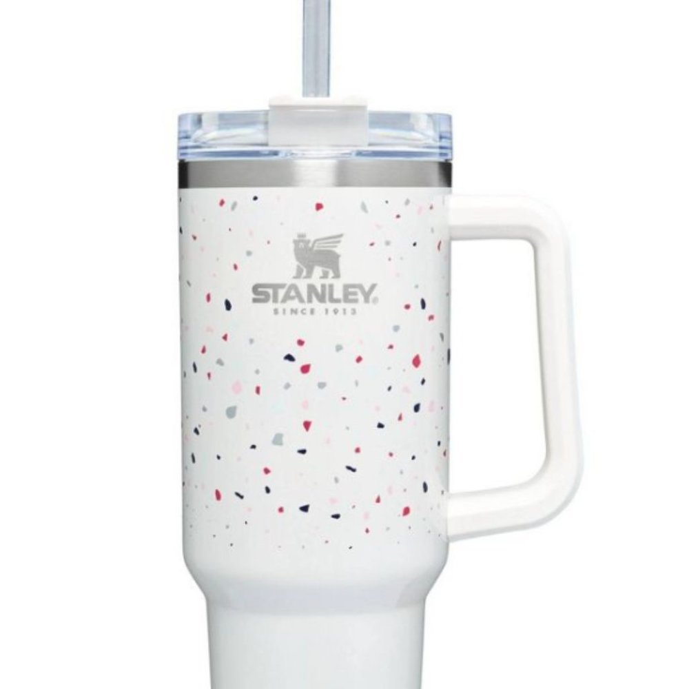 Stanley 40oz Stainless Steel Adventure Quencher Tumbler Terrazzo Pearlescent